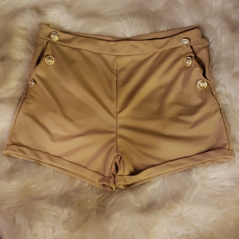 Beige Sailor Shorts